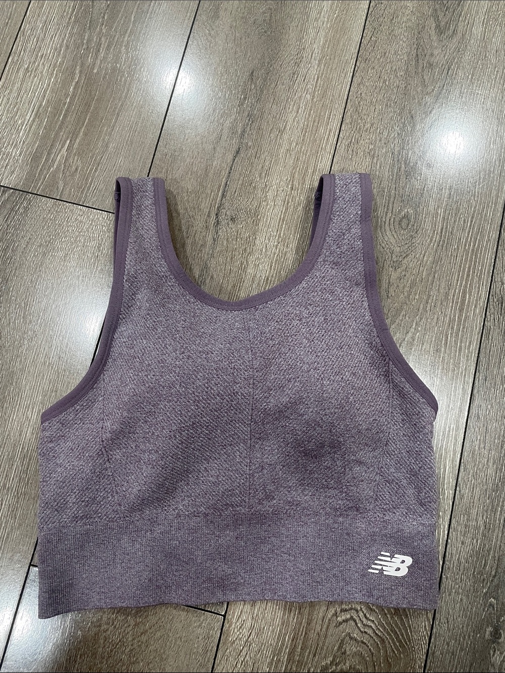 New Balance Purple Seamless Support Crop Tank Top